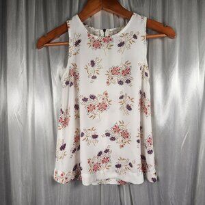 Pink Republic Floral Camisole with Zippered Back xs